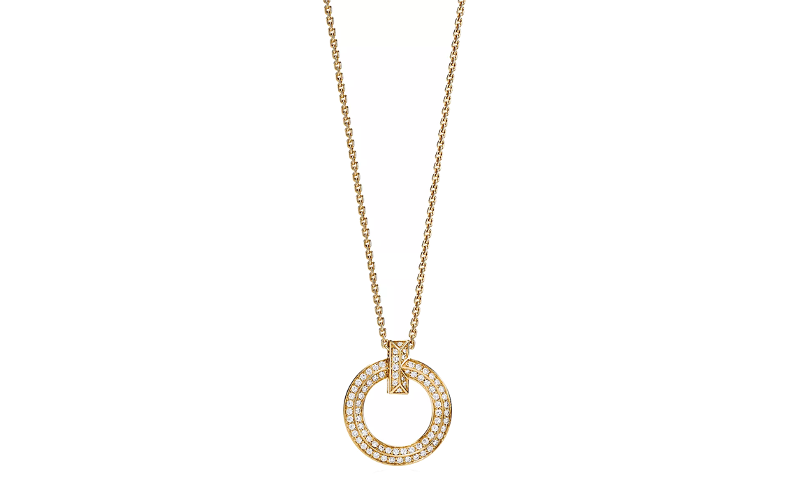 (Women) TIFFANY & CO. T1 Circle Pendant Necklace 18K Gold for Women 68172209