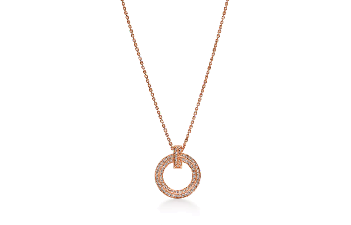 (Women) Tiffany & Co. T1 Series 18K Rose Gold Diamond Necklace for Women. 72154606 圖 2