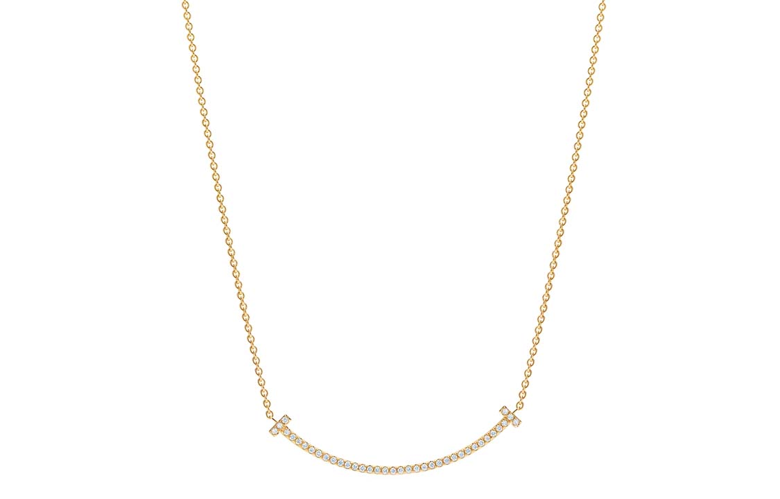 (Women) TIFFANY & CO. T Series 18K Gold Necklace for Women - Elegant & Stylish. GRP10548