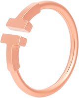 (Women) Tiffany & Co. T Series 18K Rose Gold Coil Ring for Women. GRP07781 (Women) Tiffany & Co. T Series 18K Rose Gold Coil Ring for Women. GRP07781