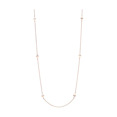 (Women) TIFFANY & CO. T Series 18K Rose Gold Cross Necklace for Women - Rose Gold 66911950