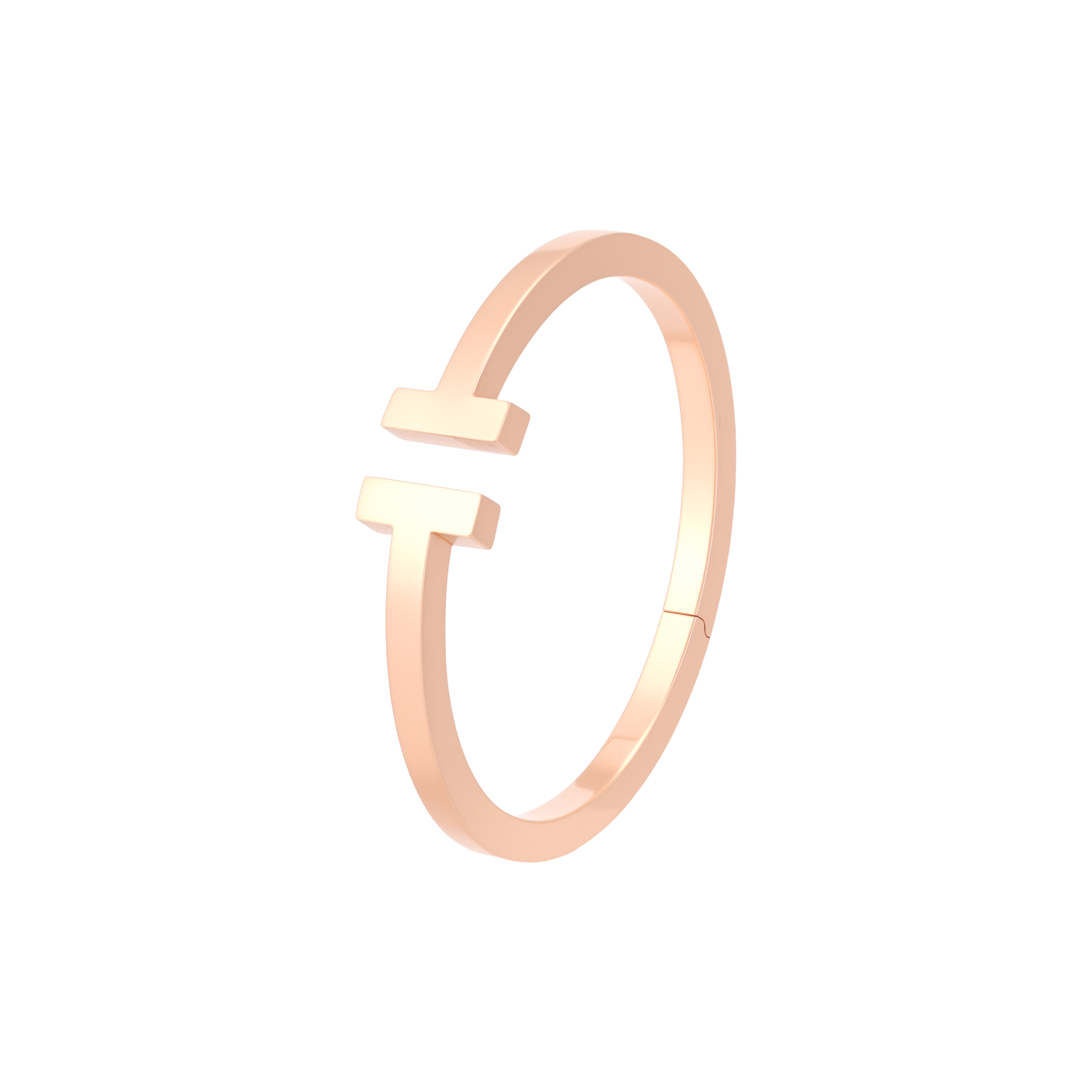 (Women) Tiffany & Co. T Series 18K Rose Gold Elegant Bracelet for Women. GRP07788