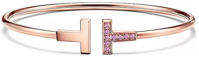 (Women) TIFFANY & CO. T Series 18k Rose Gold Fashion Bracelet for Women - Rose Gold. 73009537 (Women) TIFFANY & CO. T Series 18k Rose Gold Fashion Bracelet for Women - Rose Gold. 73009537