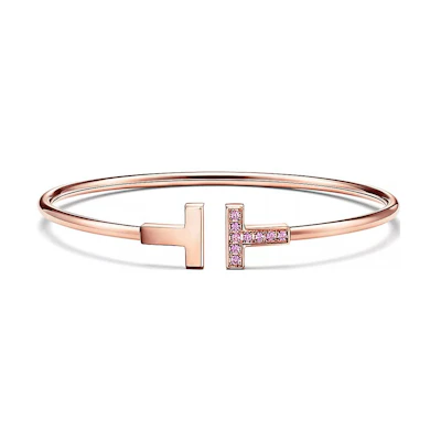 (Women) TIFFANY & CO. T Series 18k Rose Gold Fashion Bracelet for Women - Rose Gold. 73009537