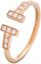 Order (W) Cincin Wanita TIFFANY & CO. T Series Adjustable 18K Rose Gold Diamond. GRP07761