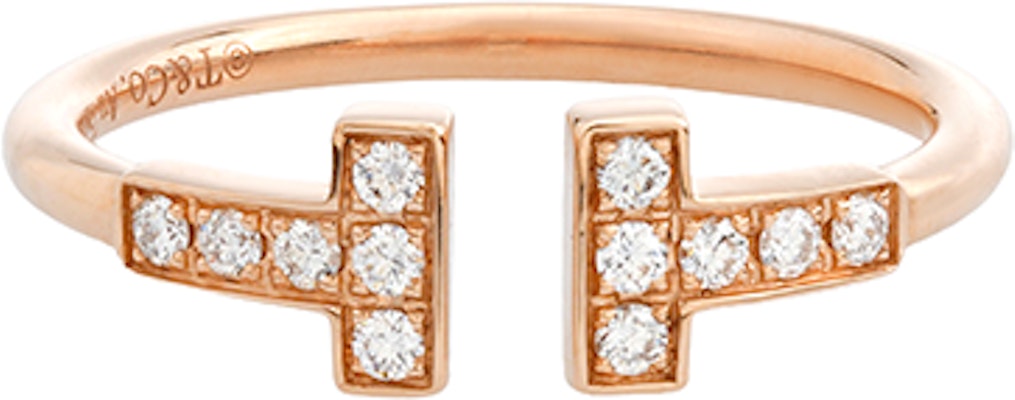 (W) Cincin Wanita TIFFANY & CO. T Series Adjustable 18K Rose Gold Diamond. GRP07761 Lookbook (W) Cincin Wanita TIFFANY & CO. T Series Adjustable 18K Rose Gold Diamond. GRP07761