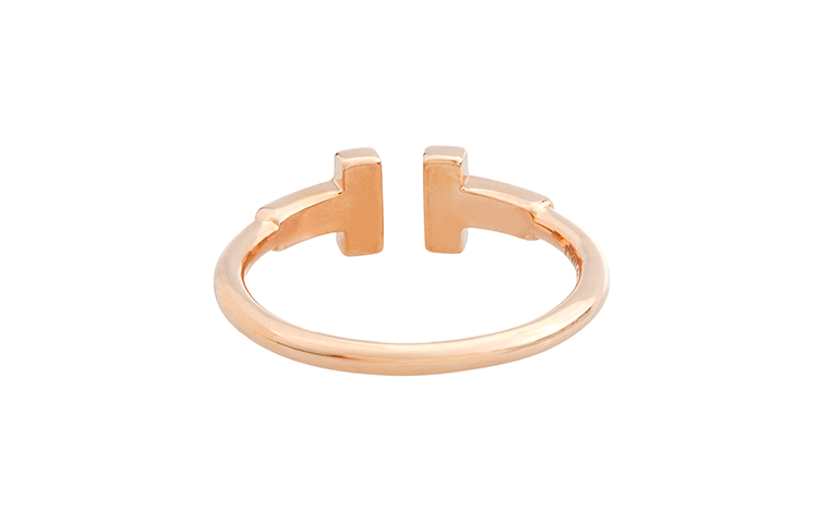 Purchase (W) Cincin Wanita TIFFANY & CO. T Series Adjustable 18K Rose Gold Diamond. GRP07761