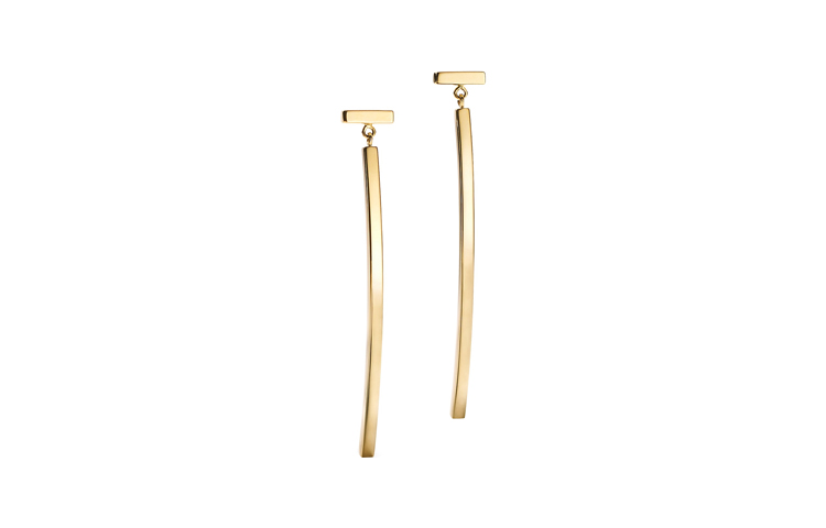 (Women) Tiffany & Co. T Series Bar T-Shaped 18K Gold Earrings for Women - Gold. 62271868