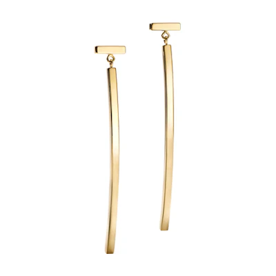 (Women) Tiffany & Co. T Series Bar T-Shaped 18K Gold Earrings for Women - Gold. 62271868