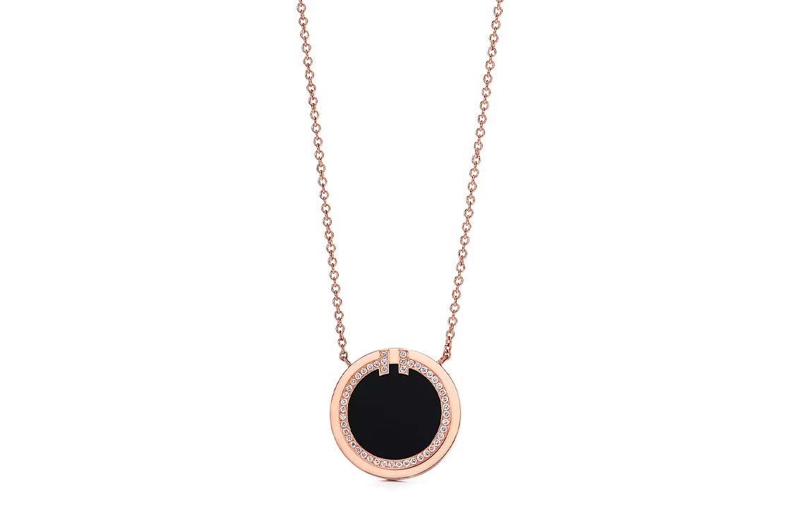 (Women) Tiffany & Co. T Series Classic 18k Rose Gold Necklace for Women. 64026992