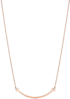 (W) 蒂芙尼T系列经典笑脸吊坠18K玫瑰金钻石项链女款 GRP10546 Lookbook (W) 蒂芙尼T系列经典笑脸吊坠18K玫瑰金钻石项链女款 GRP10546