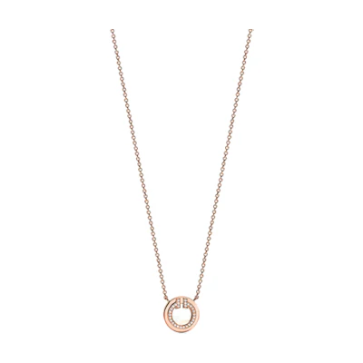 (Women) TIFFANY & CO. T Series Diamond Mother-of-Pearl 18K Rose Gold Necklace Women 67467574