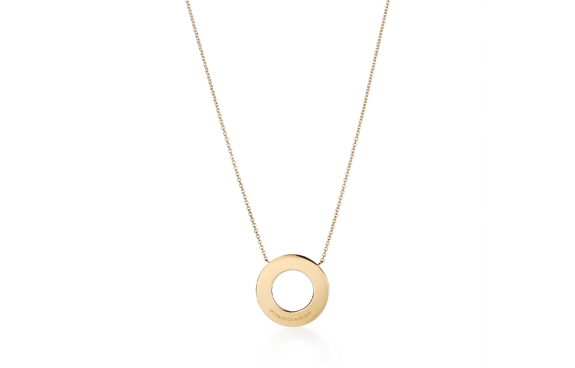 (Women) TIFFANY & CO. T Series Diamond Pendant 18K Gold Necklace for Women Gold 62996064 圖 3