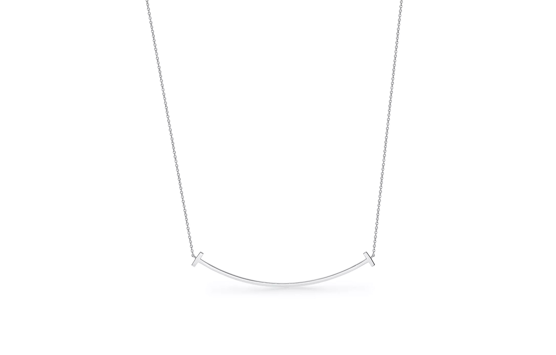 (Women) TIFFANY & CO. T Series Diamond Pendant Necklace Silver for Women. 60011655 圖 3