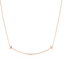 (Women) Tiffany & Co. T Series Elegant Minimalist Rose Gold Necklace for Women 60011651 (Women) Tiffany & Co. T Series Elegant Minimalist Rose Gold Necklace for Women 60011651