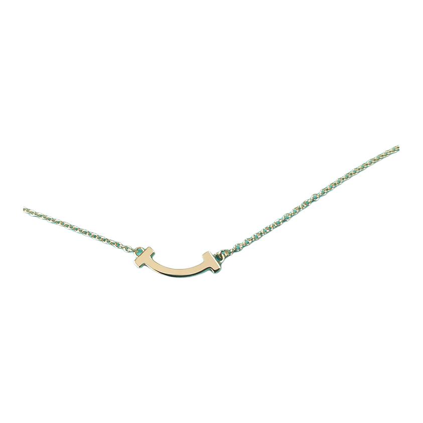 (Women) TIFFANY & CO. T Series Mini Smile 18K Rose Gold Necklace for Women. 62617659 圖 3