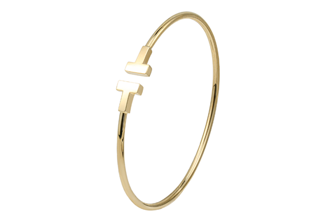 (Women) TIFFANY & CO. T Series Narrow 18K Gold Bracelet for Women. GRP07791 圖 2