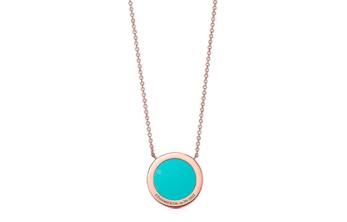 (Women) TIFFANY & CO. T Series Round Pendant Necklace 18k Rose Gold for Women. 66885445 圖 3