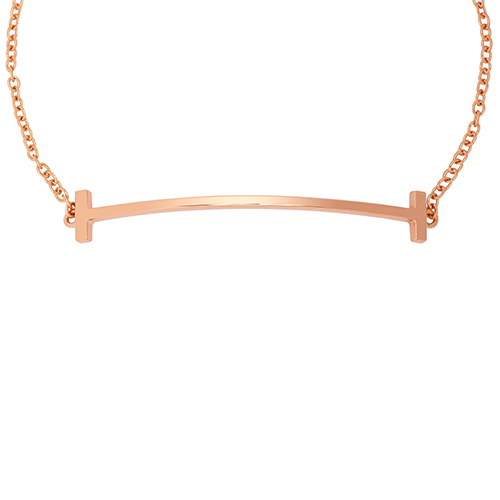 (Women) TIFFANY & CO. T Series Smile 18K Rose Gold Bracelet for Women GRP09015 圖 3