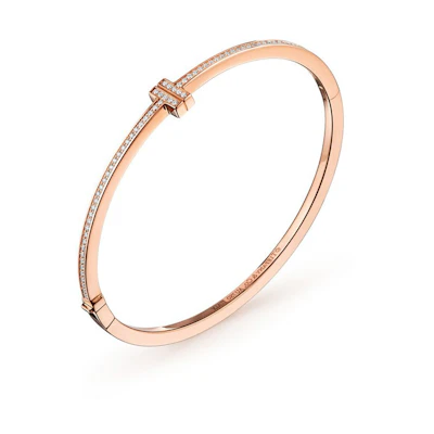 (Women) TIFFANY & CO. T Series Sweet K Gold Bracelet for Women GRP10621
