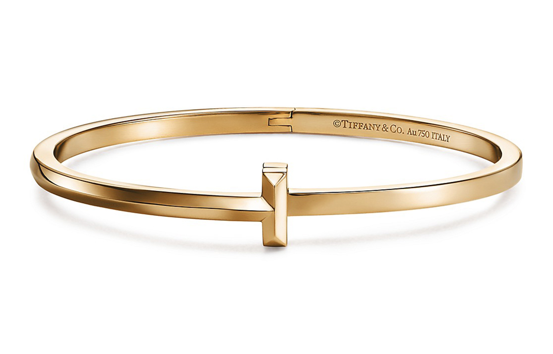 Buy (W) Tiffany & Co. T系列 T1 窄版 18K 金手鍊 女士款 GRP11524