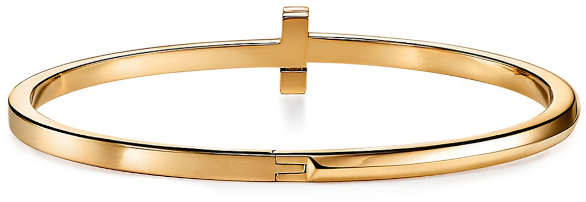 (W) Tiffany & Co. T系列 T1 窄版 18K 金手鍊 女士款 GRP11524 Lookbook (W) Tiffany & Co. T系列 T1 窄版 18K 金手鍊 女士款 GRP11524