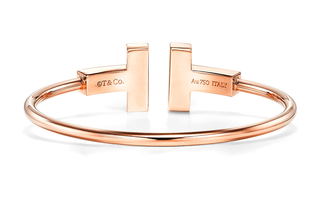 (Women) TIFFANY & CO. T Series Wide Coil 18K Rose Gold Bracelet for Women. GRP11209 圖 4