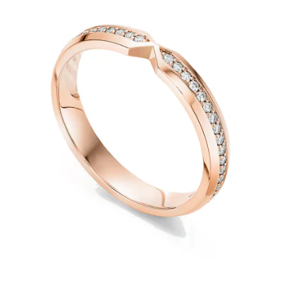 (Women) TIFFANY & CO. The Tiffany Setting Rose Gold Narrow Diamond Ring for Women GRP112217
