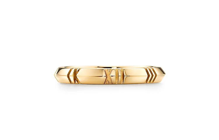 (Women) Tiffany & Co. Tiffany Atlas® X Narrow Ring 18K Gold 3mm  Yellow Gold Ring GRP11738