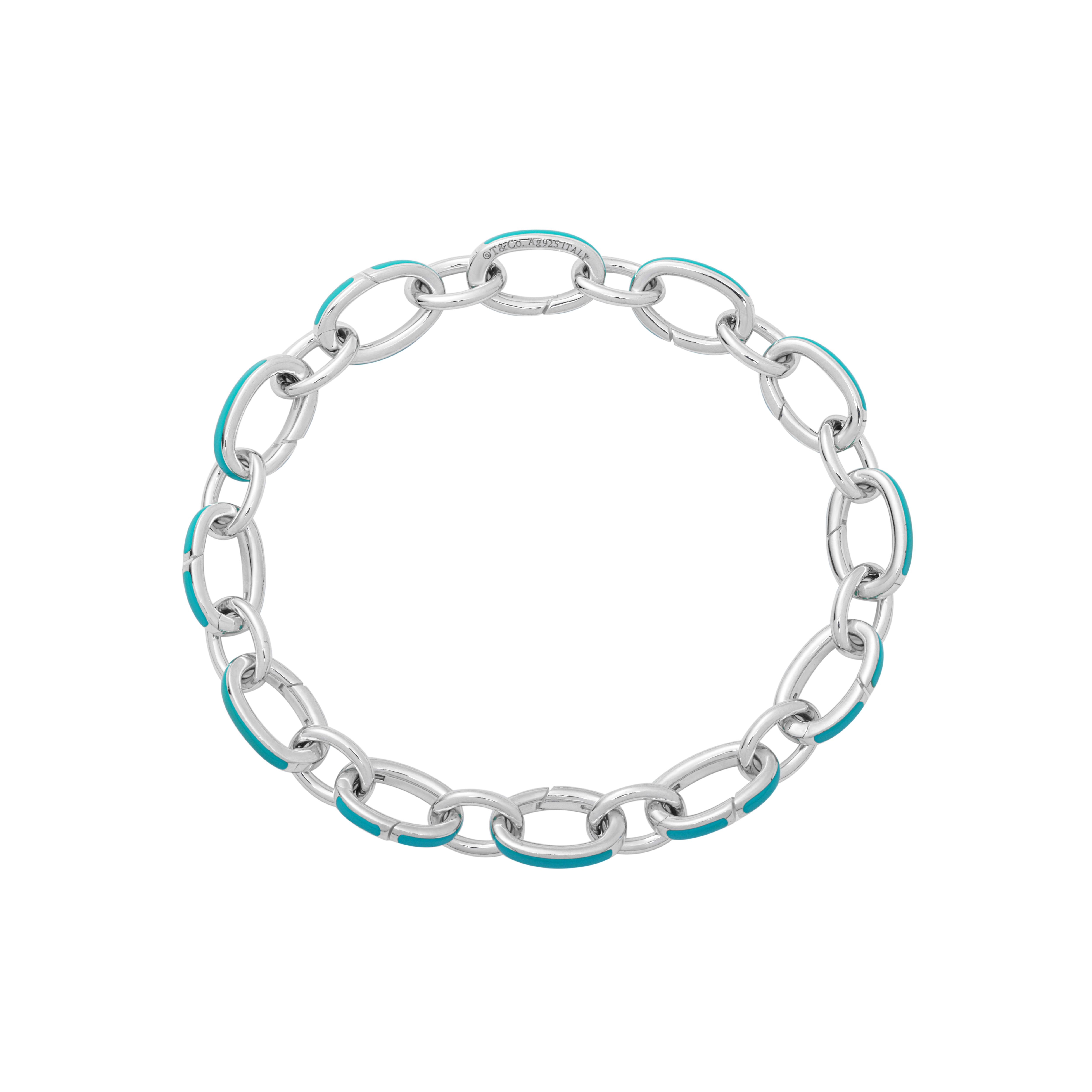 (Women) Tiffany & Co. Tiffany Blue® Clasp Chain 925 Silver Bracelet for Women - Silver. 60132130 圖 2