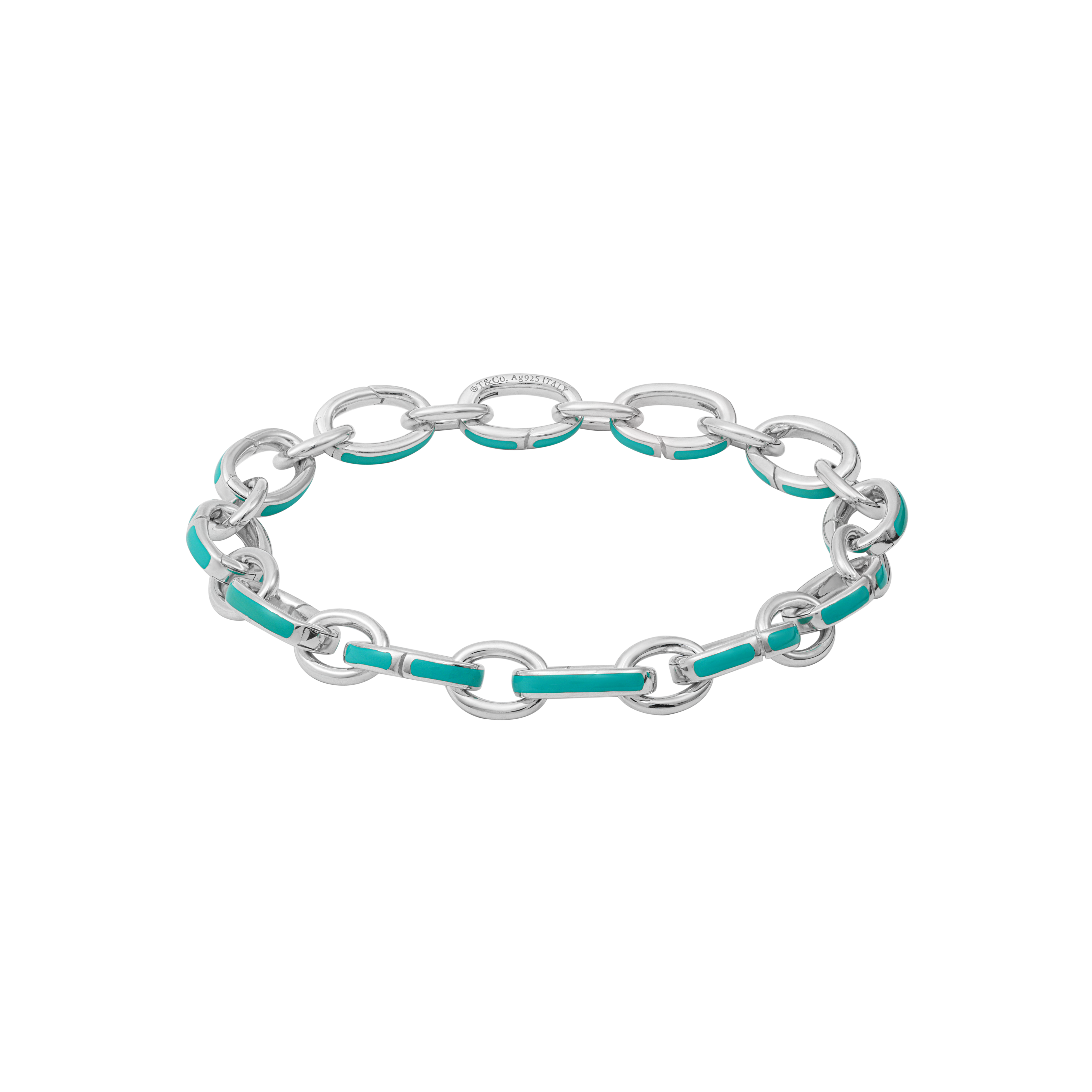 (Women) Tiffany & Co. Tiffany Blue® Clasp Chain 925 Silver Bracelet for Women - Silver. 60132130 圖 3