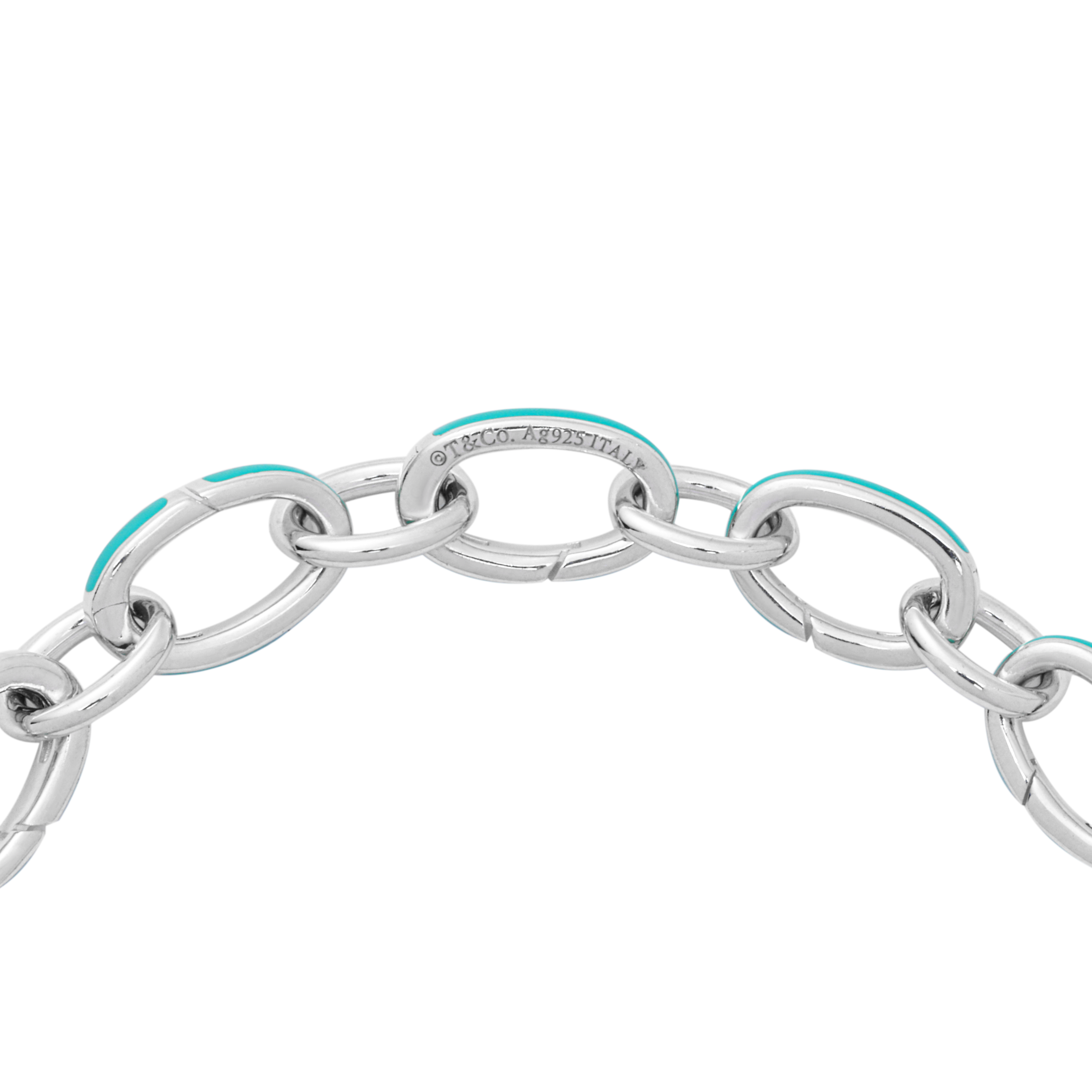 (Women) Tiffany & Co. Tiffany Blue® Clasp Chain 925 Silver Bracelet for Women - Silver. 60132130 圖 4