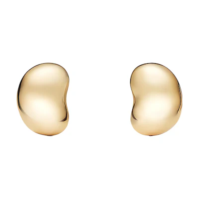 (Women) Tiffany & Co. Tiffany Elsa Peretti Bean 18K Gold Earrings Women GRP11427