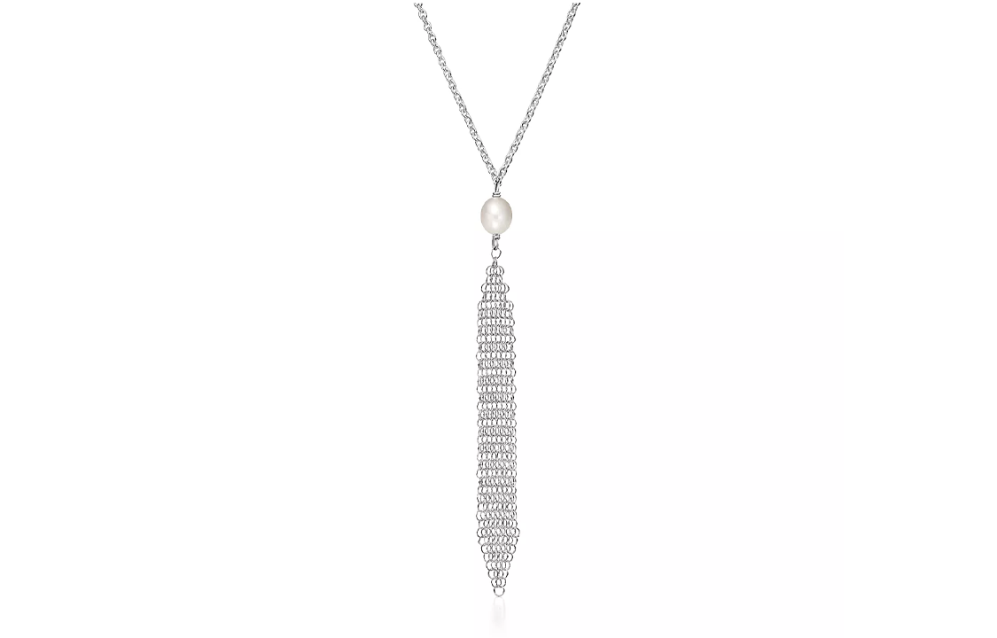 (Women) Tiffany & Co. Tiffany Elsa Peretti Minimalist Fashion Necklace for Women - Silver. 60020717 圖 2