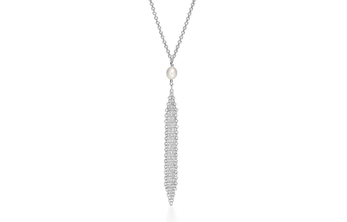 (Women) Tiffany & Co. Tiffany Elsa Peretti Minimalist Fashion Necklace for Women - Silver. 60020717 圖 3