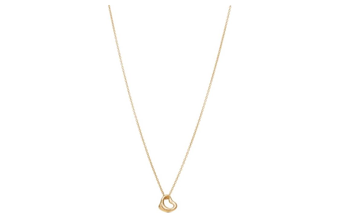 (Women) Tiffany & Co. Tiffany Elsa Peretti Open Heart Necklace 18K Yellow Gold . 60957398 圖 3