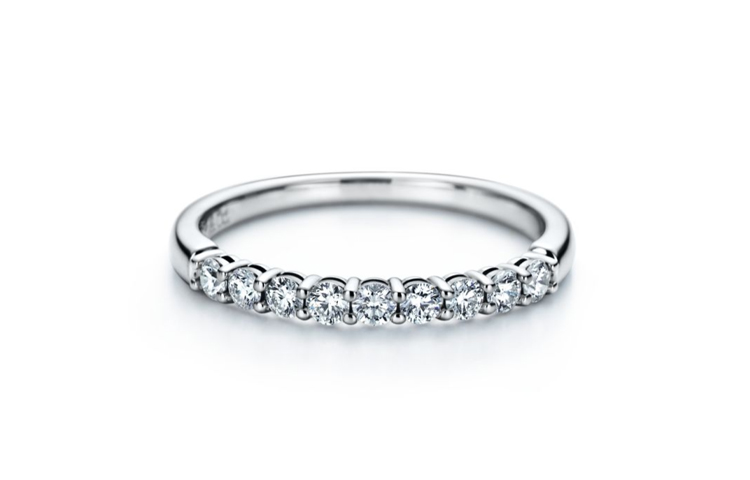 (Women) Tiffany & Co. Tiffany Forever Half Eternity Ring Silver for Women. 60004405 圖 2