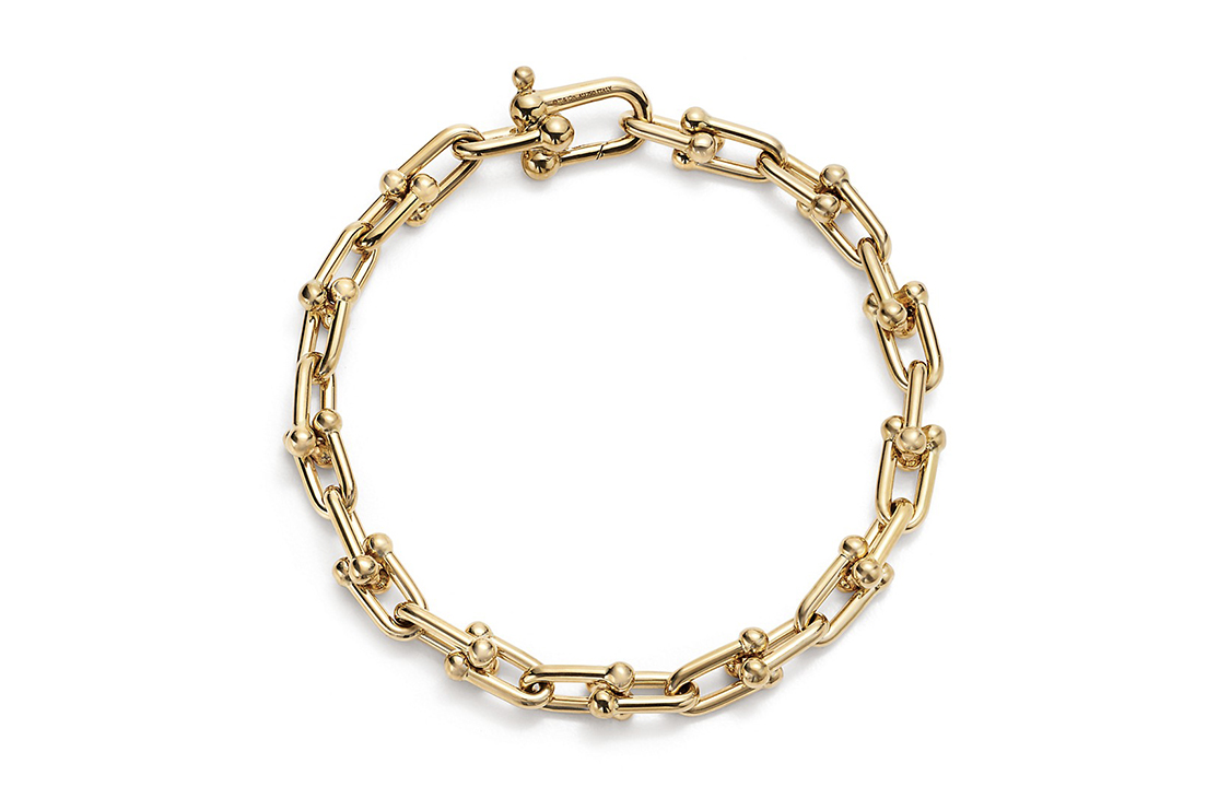 Order (W) 蒂芙尼Tiffany HardWear 18K金中号链条手链女士款 GRP09437