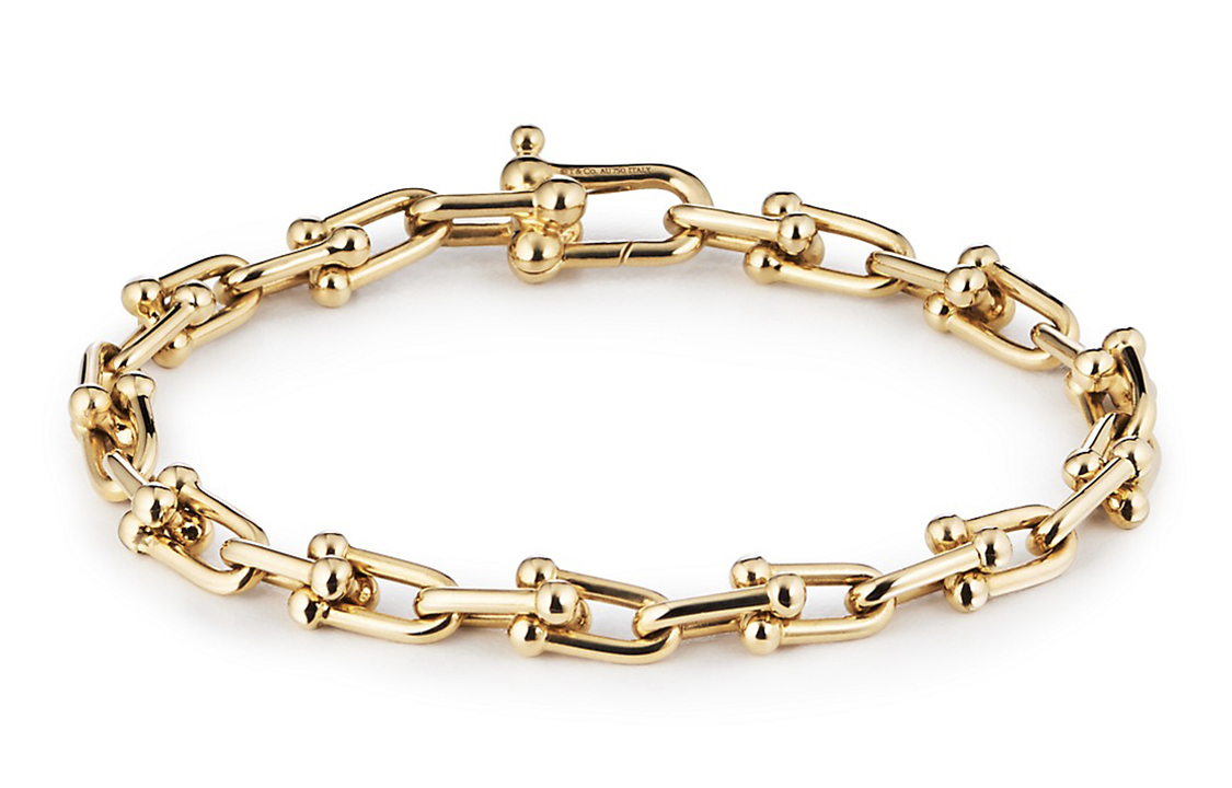 Lookbook (W) 蒂芙尼Tiffany HardWear 18K金中号链条手链女士款 GRP09437