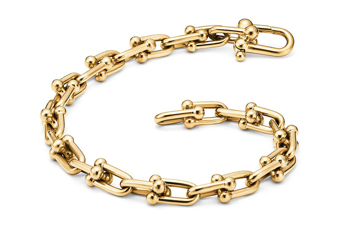 Shop (W) 蒂芙尼Tiffany HardWear 18K金中号链条手链女士款 GRP09437