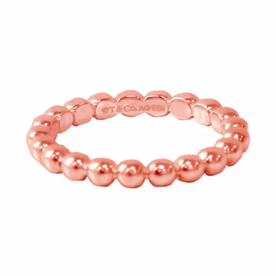 (Women) Tiffany & Co. Tiffany HardWear Bead Ring 3mm Rose Gold Fashion Jewelry. GRP09883
