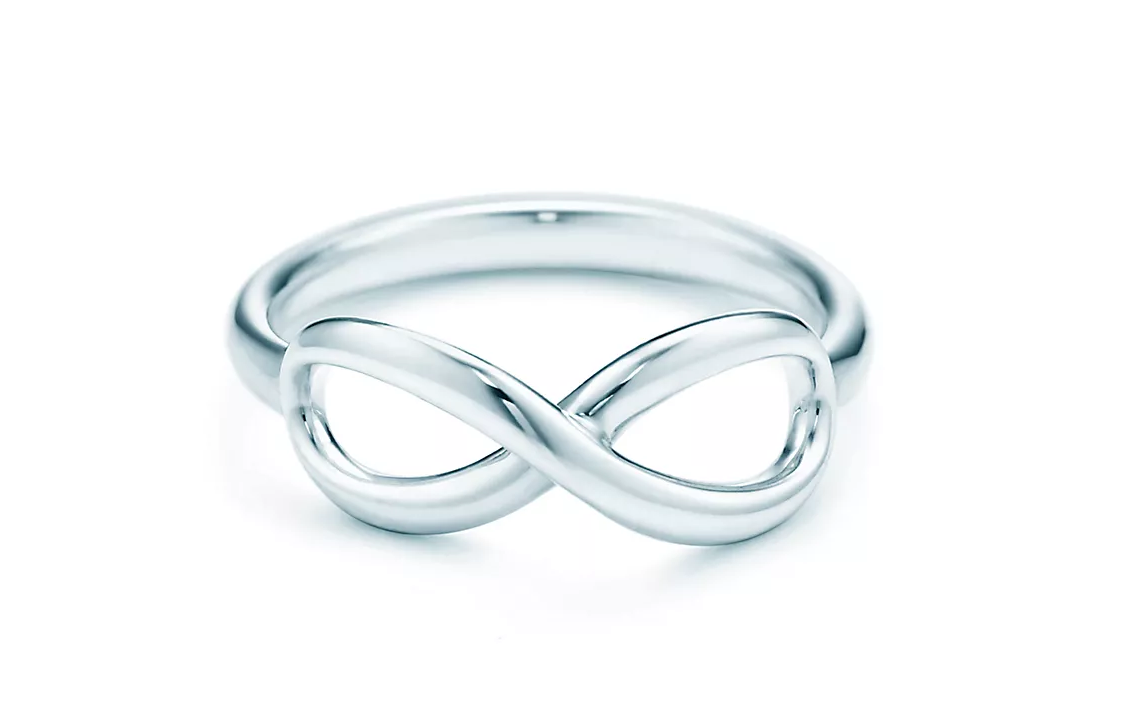 (Women) TIFFANY & CO. Tiffany Infinity Curved 925 Silver Ring for Women - Silver 28017308