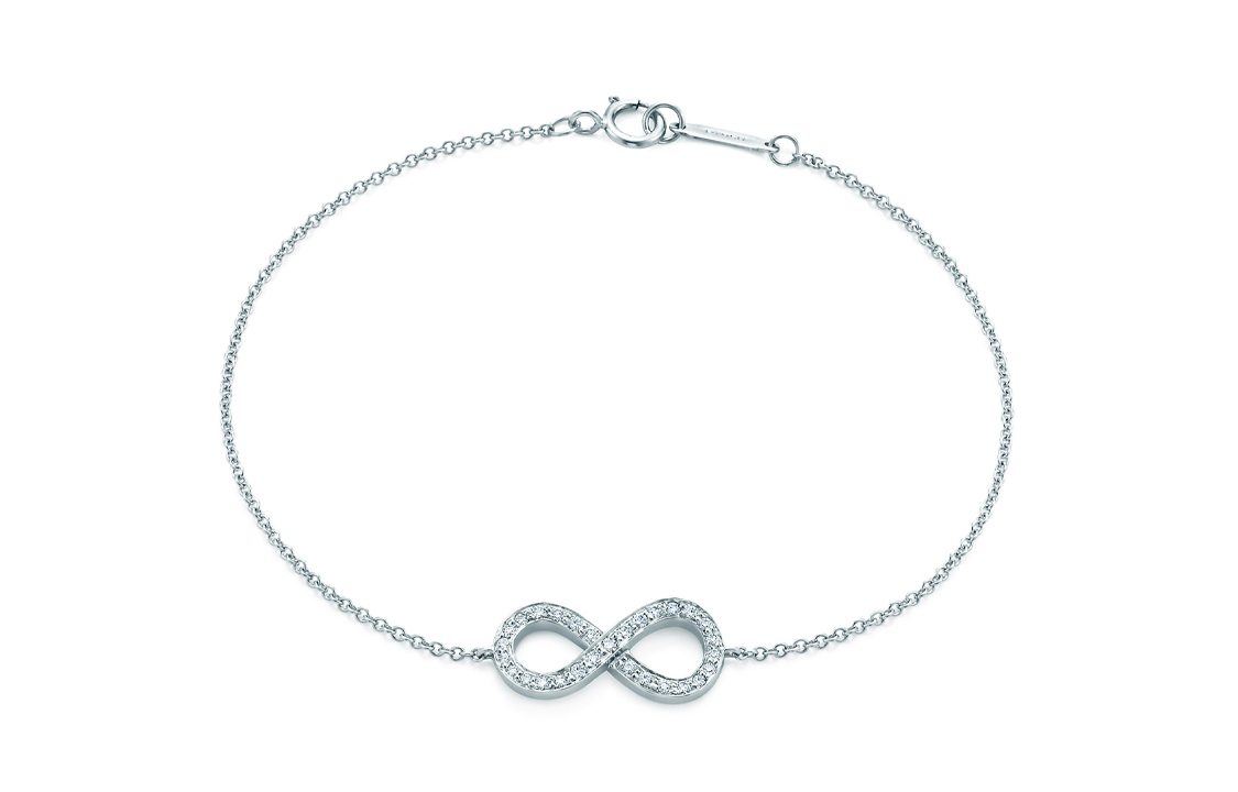 (Women) Tiffany & Co. Tiffany Infinity Platinum Diamond Bracelet for Women GRP03268
