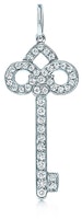 (Women) Tiffany & Co. Tiffany Keys Diamond Platinum Key Pendant for Women Silver (No Chain). GRP03000 (Women) Tiffany & Co. Tiffany Keys Diamond Platinum Key Pendant for Women Silver (No Chain). GRP03000