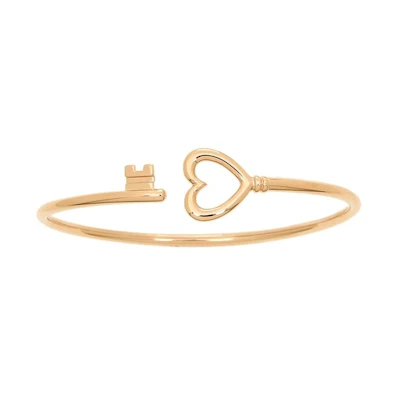 (Women) Tiffany & Co. Tiffany Keys Heart Coil 18K Rose Gold Bracelet for Women. GRP09898