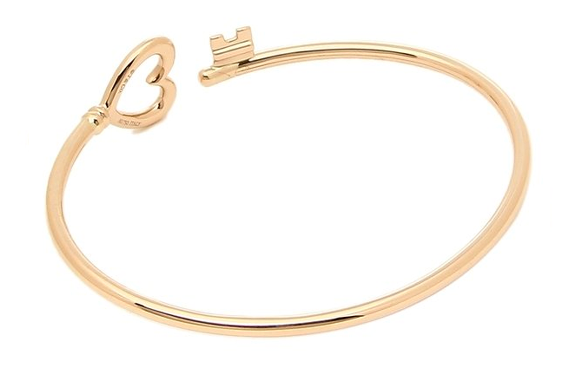 (Women) Tiffany & Co. Tiffany Keys Heart Coil 18K Rose Gold Bracelet for Women. GRP09898 圖 3