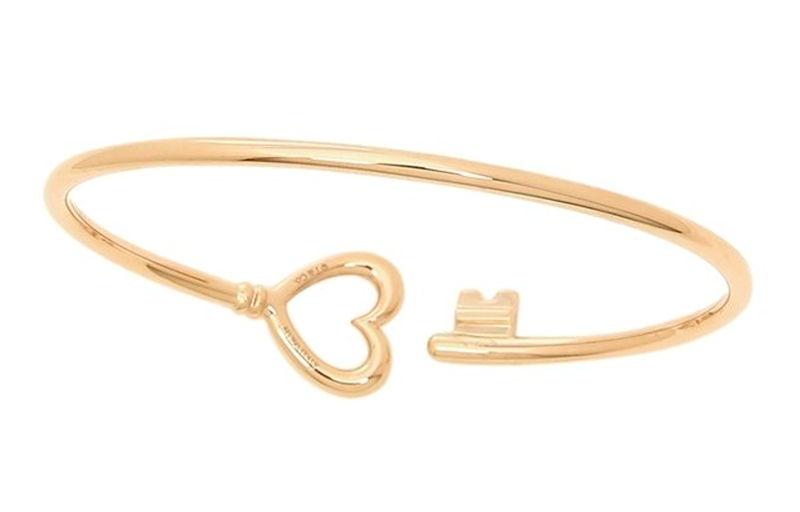 (Women) Tiffany & Co. Tiffany Keys Heart Coil 18K Rose Gold Bracelet for Women. GRP09898 圖 4