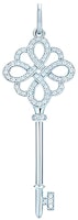 (Women) Tiffany & Co. Tiffany Keys Knot Key Diamond Pendant Platinum Silver (No Chain) for Women. 60010923 (Women) Tiffany & Co. Tiffany Keys Knot Key Diamond Pendant Platinum Silver (No Chain) for Women. 60010923