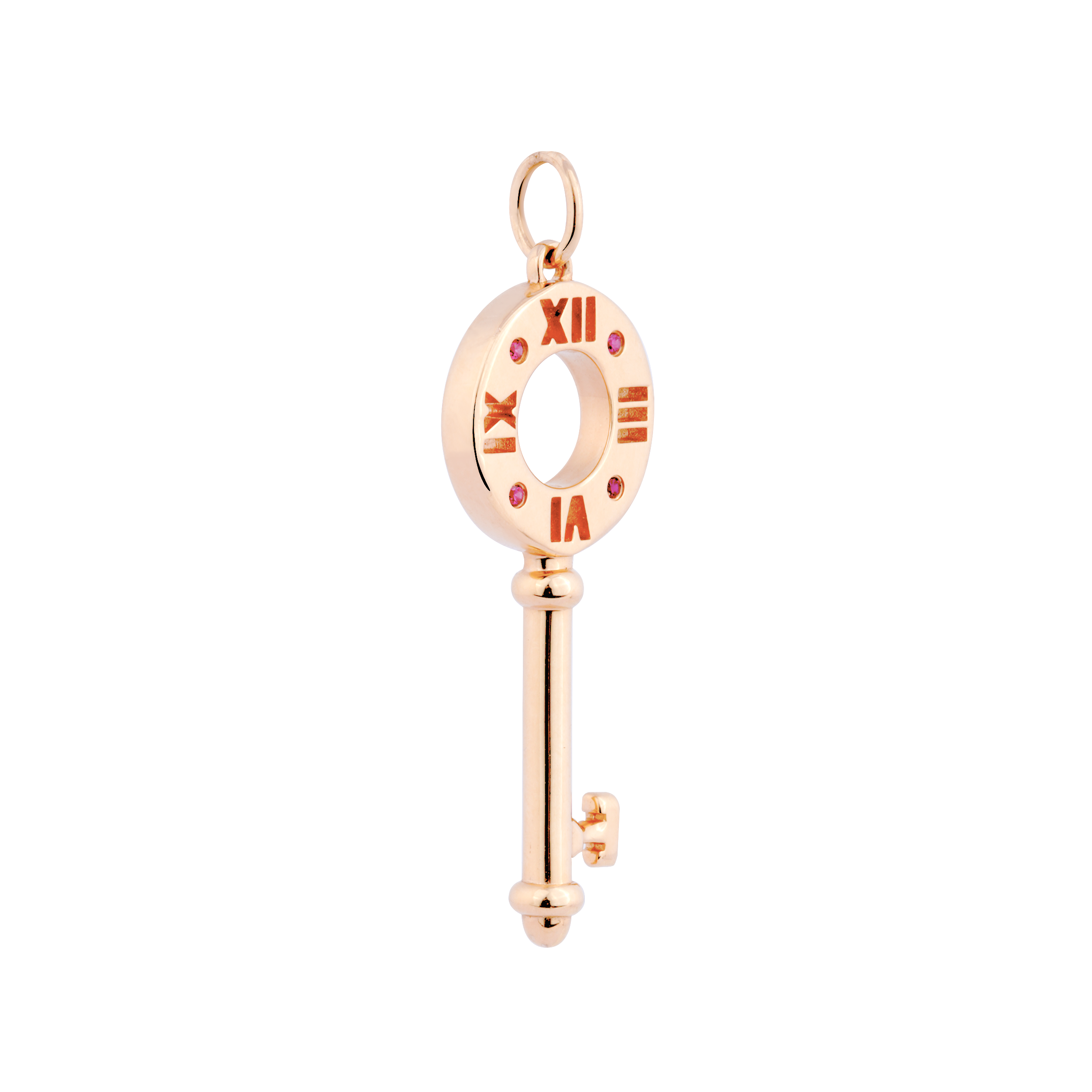 (Women) Tiffany & Co. Tiffany Keys Rose Gold Small Diamond Pendant for Women - No Chain Included. 61590285