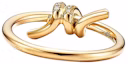 Shop (W) 蒂芙尼Tiffany Knot 18K金鑽石戒指 女款 GRP11992